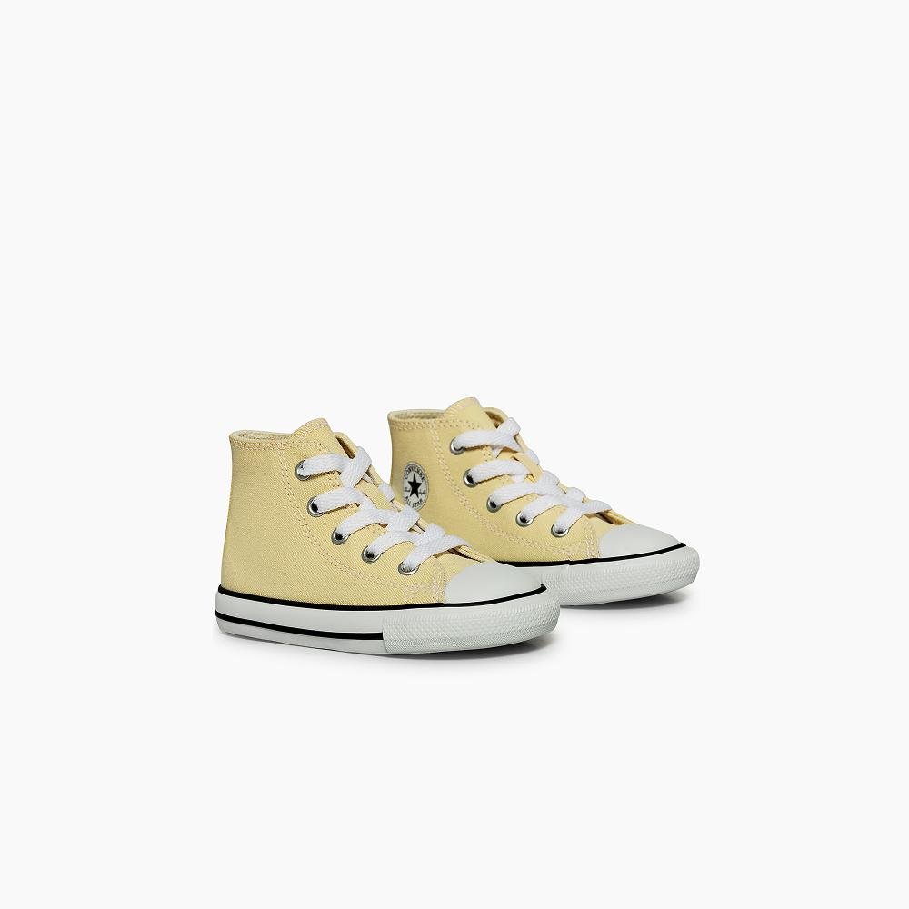 Tênis Infantil Chuck Taylor All Star Cano Alto Amarelo Amarelo 4