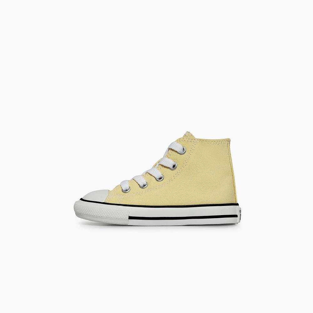 Tênis Infantil Chuck Taylor All Star Cano Alto Amarelo Amarelo 5