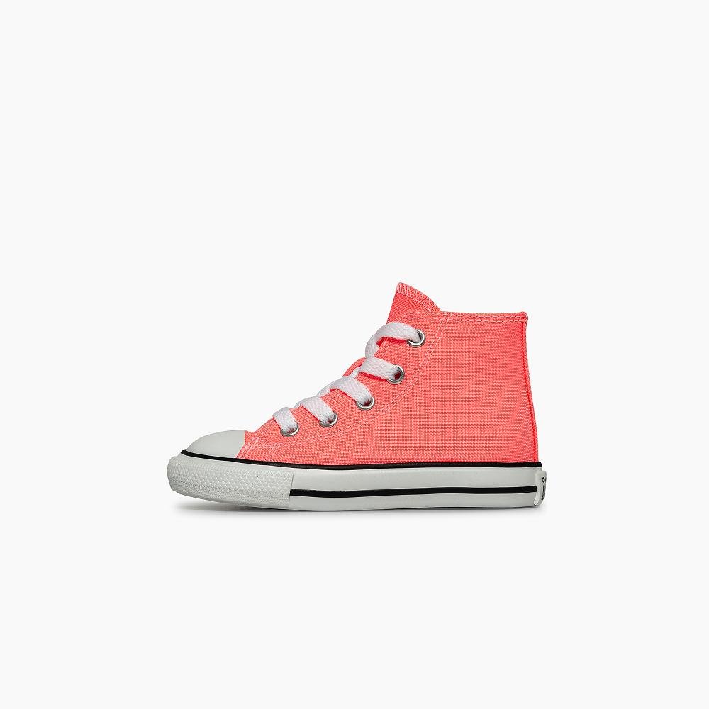 Tênis Infantil Chuck Taylor All Star Cano Alto Rosa Rosa 5