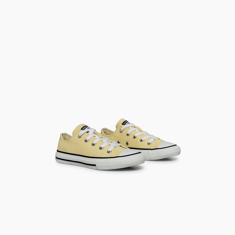 Tênis Juvenil Chuck Taylor All Star Cano Baixo Amarelo Amarelo 4