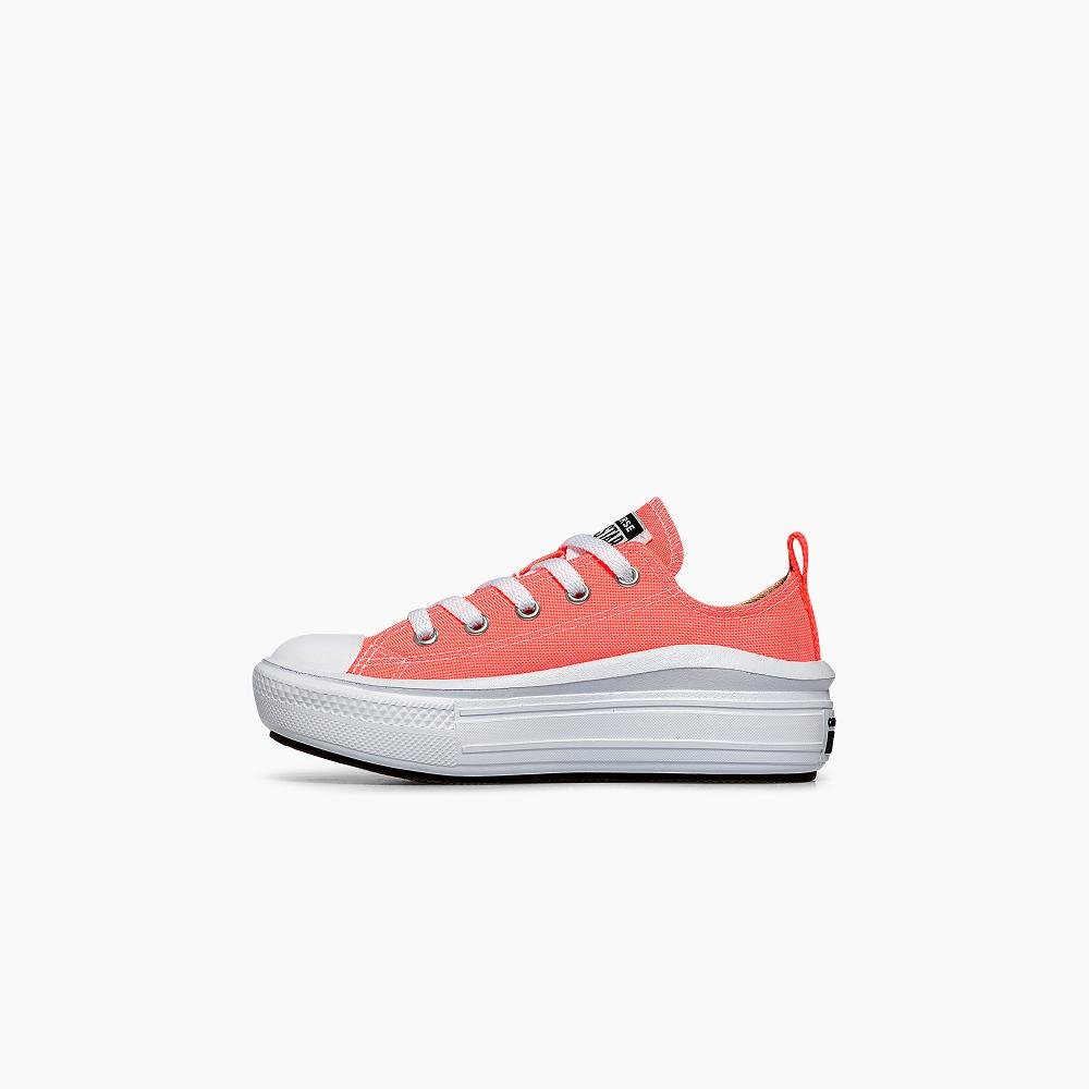 Tênis Juvenil Chuck Taylor All Star Move Cano Baixo Rosa Rosa 4
