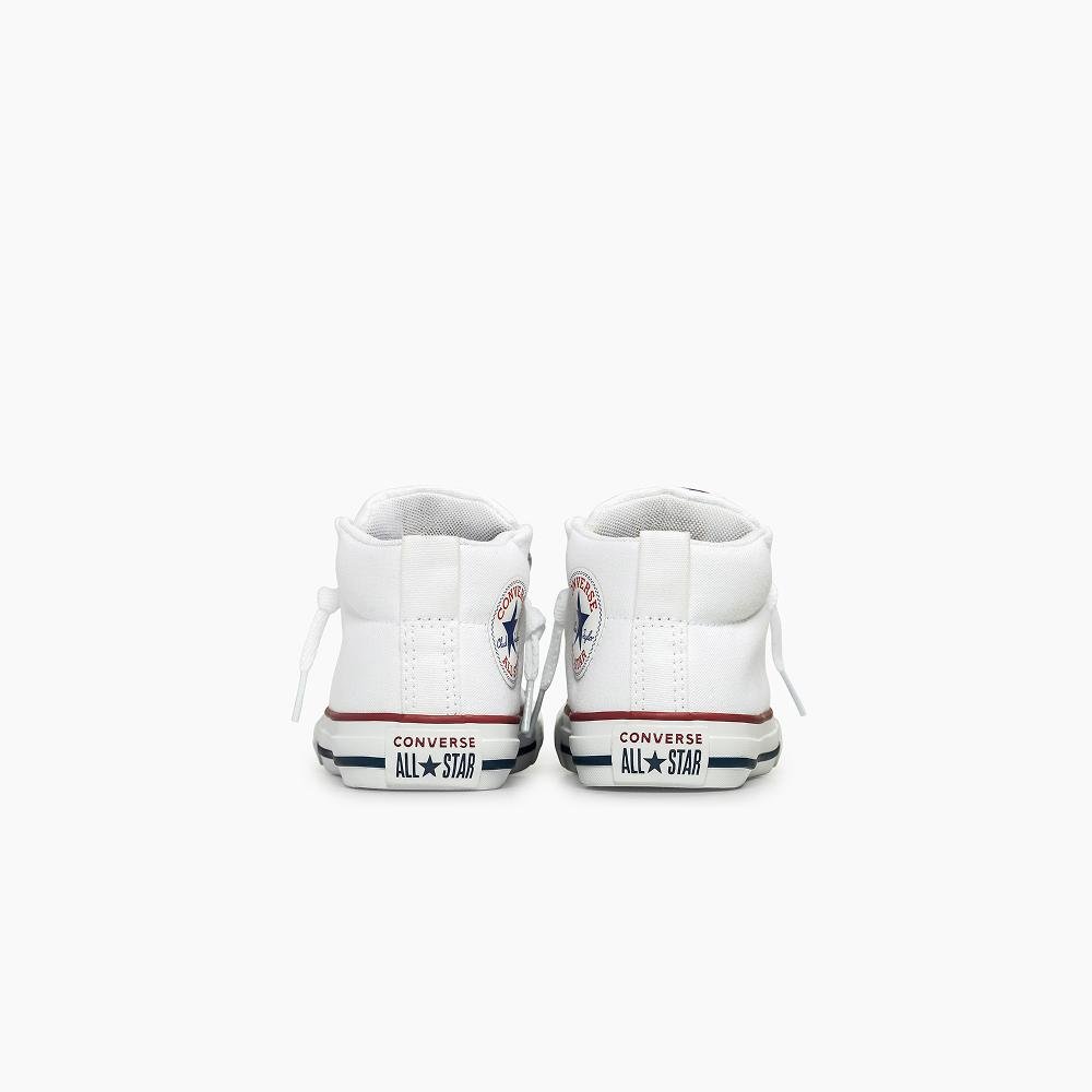 Tênis Juvenil Chuck Taylor All Star Street Médio Cano Branco Branco 7