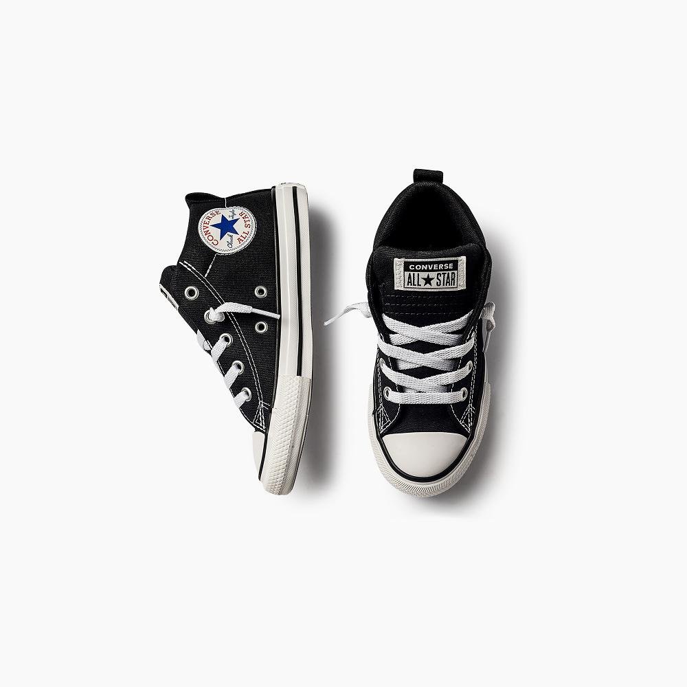 Tênis Juvenil Chuck Taylor All Star Street Cano Médio Preto Preto 2