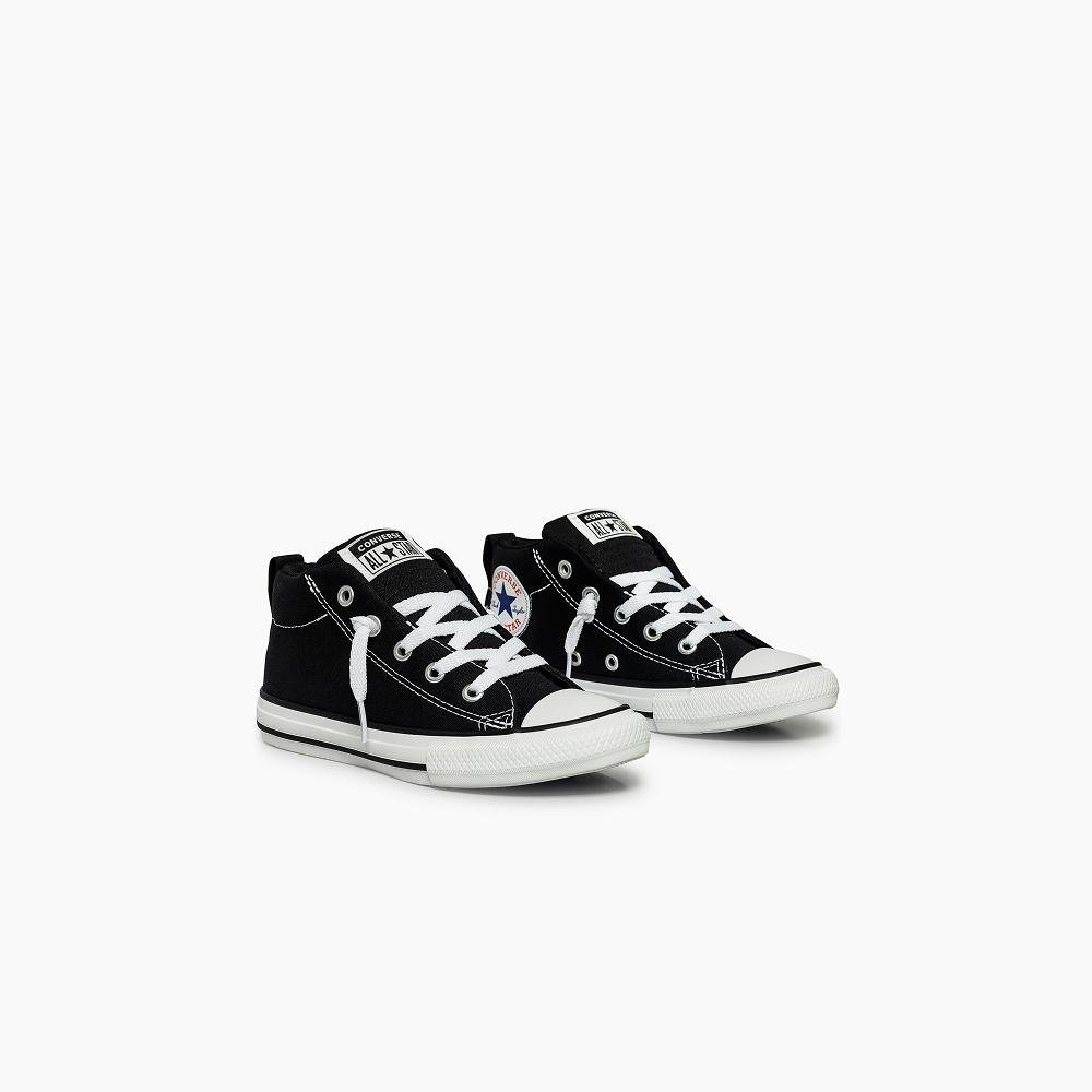 Tênis Juvenil Chuck Taylor All Star Street Cano Médio Preto Preto 4