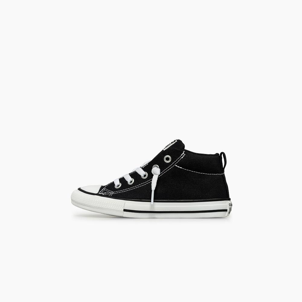 Tênis Juvenil Chuck Taylor All Star Street Cano Médio Preto Preto 5