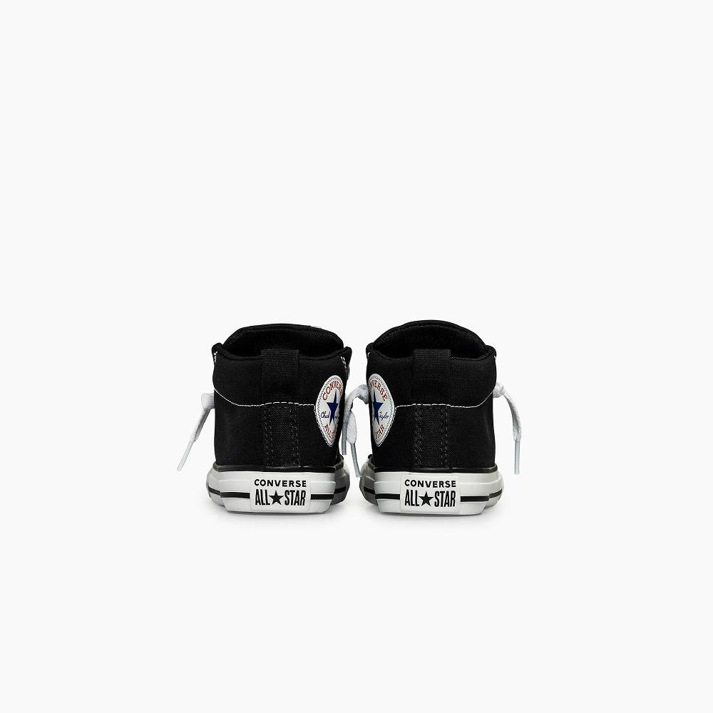 Tênis Juvenil Chuck Taylor All Star Street Cano Médio Preto Preto 7