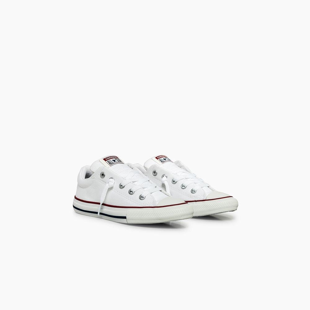 Tênis Juvenil Chuck Taylor All Star Street Cano Baixo Branco Branco 4