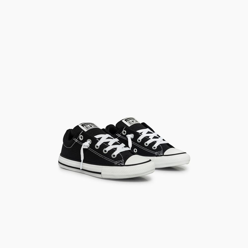 Tênis Juvenil Chuck Taylor All Star Street Cano Baixo Preto Preto 4