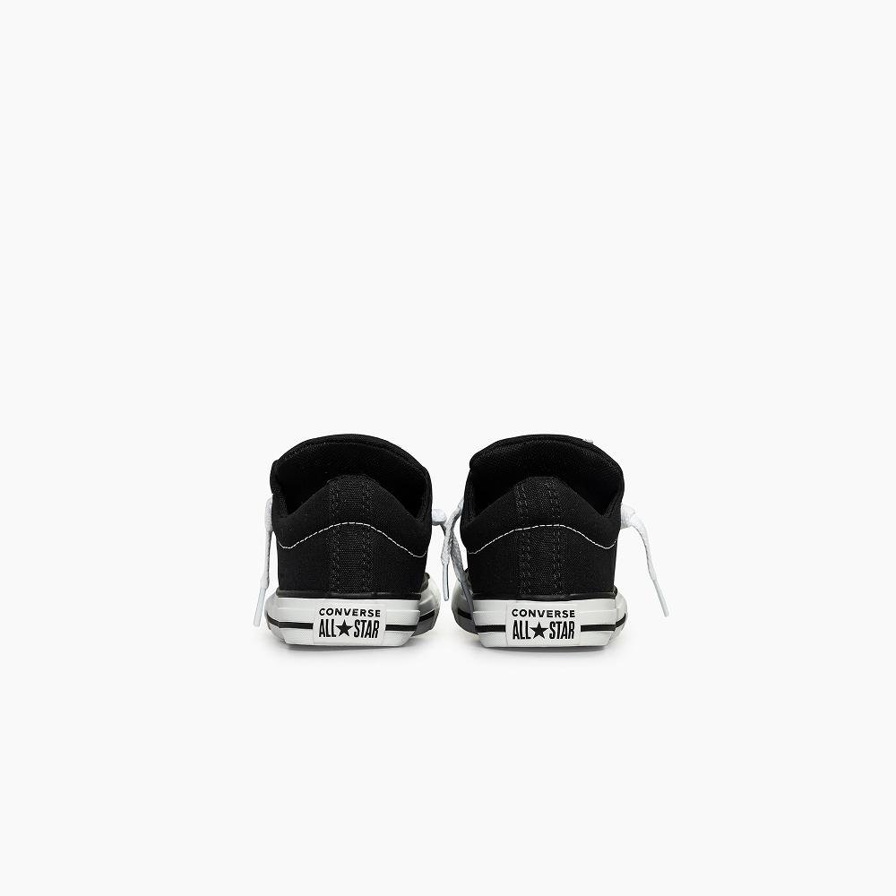 Tênis Juvenil Chuck Taylor All Star Street Cano Baixo Preto Preto 7