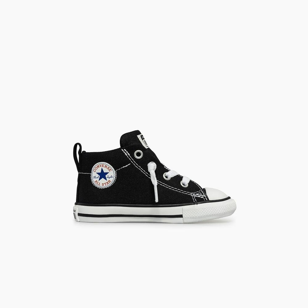 Tênis Criança Chuck Taylor All Star Street Cano Médio Preto