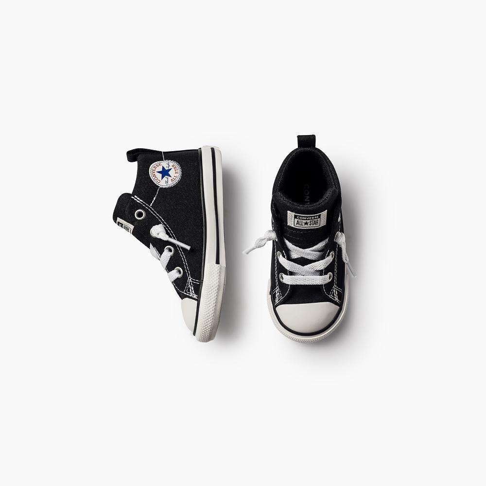 Tênis Criança Chuck Taylor All Star Street Cano Médio Preto Preto 2