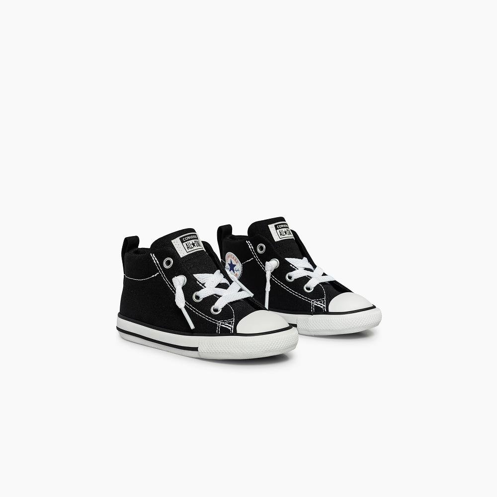 Tênis Criança Chuck Taylor All Star Street Cano Médio Preto Preto 4