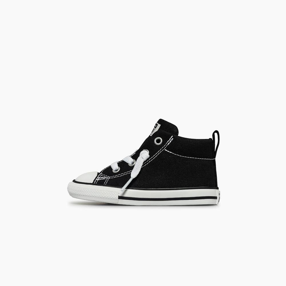 Tênis Criança Chuck Taylor All Star Street Cano Médio Preto Preto 5