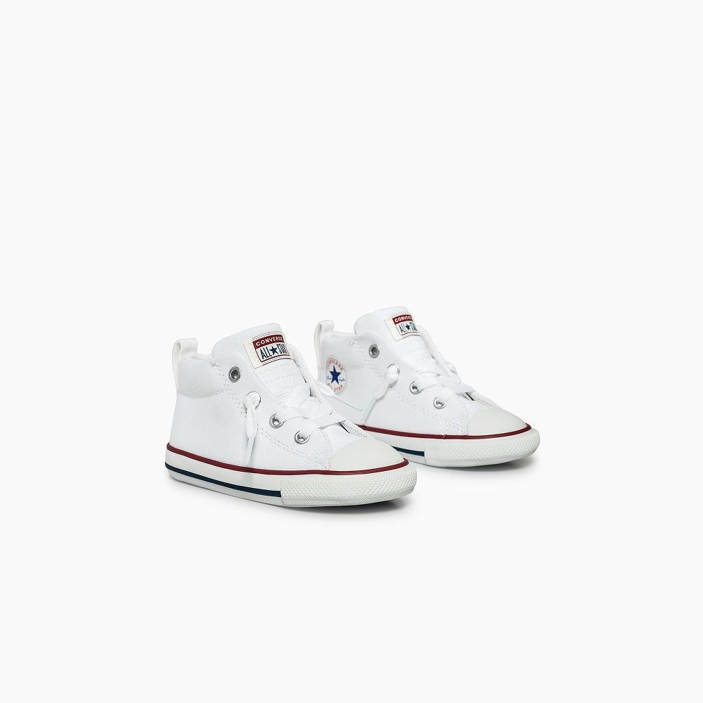 Tênis Infantil Chuck Taylor All Star Street Médio Branco Branco 4