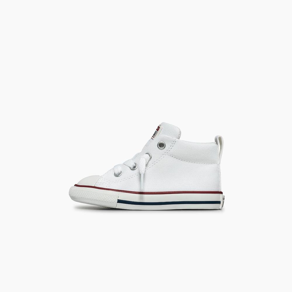 Tênis Infantil Chuck Taylor All Star Street Médio Branco Branco 5
