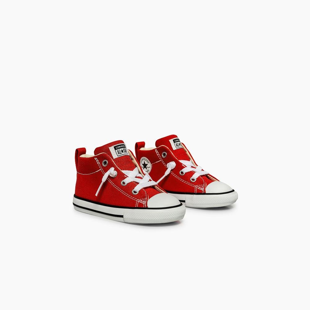 Tênis Infantil Chuck Taylor All Star Street Médio  Vermelho Vermelho 4