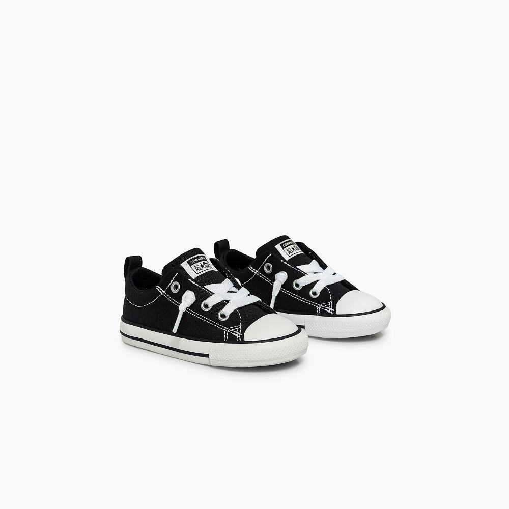 Tênis Infantil Chuck Taylor All Star Street Cano Baixo Preto Preto 4
