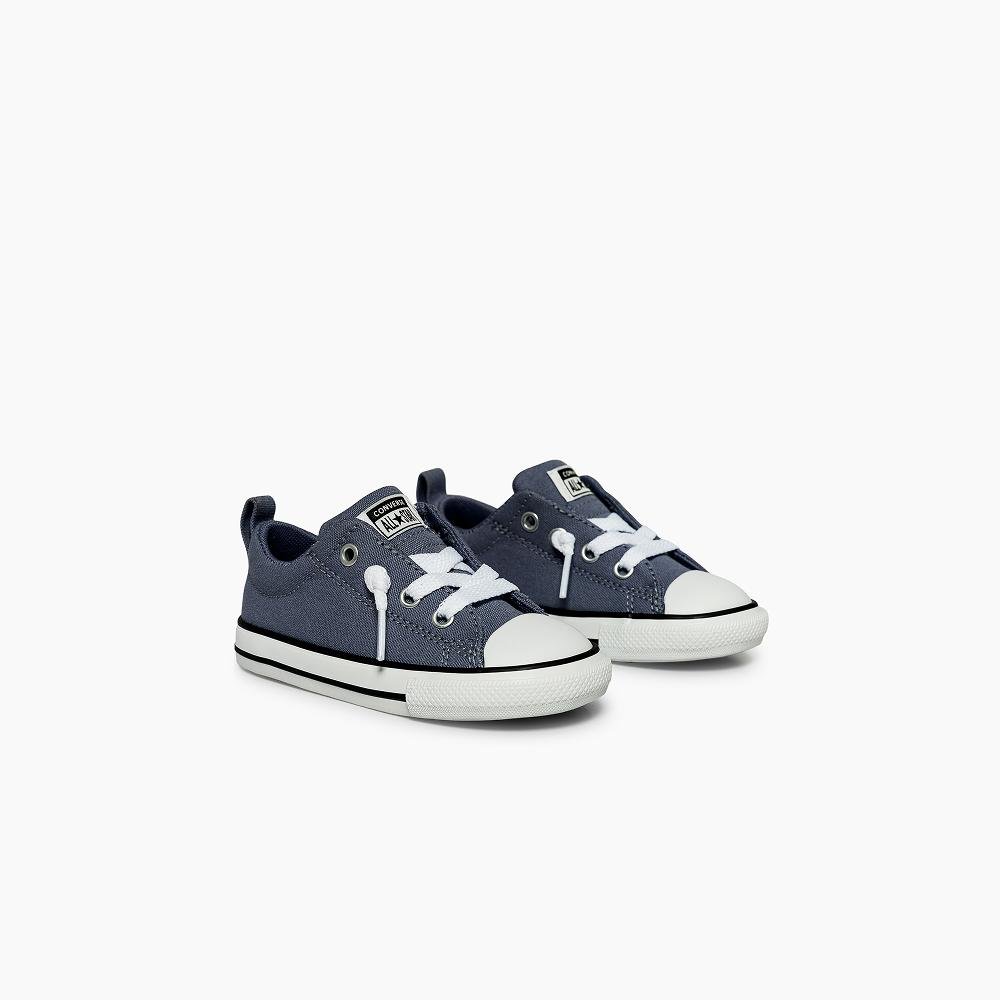 Tênis Infantil Chuck Taylor All Star Street Cano Baixo Azul Azul 4