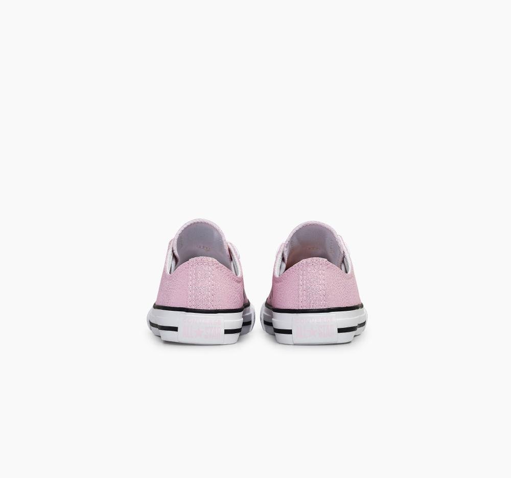Tênis Juvenil Chuck Taylor All Star Shine Cano Baixo Rosa Rosa 7