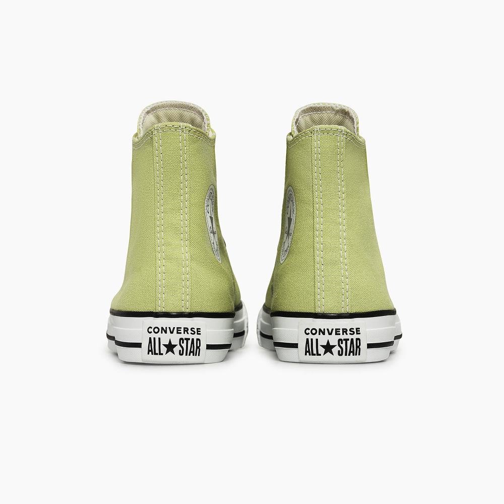 Tênis Chuck Taylor All Star Seasonal Colors Cano Alto Verde Amarelo Esverdeado 7