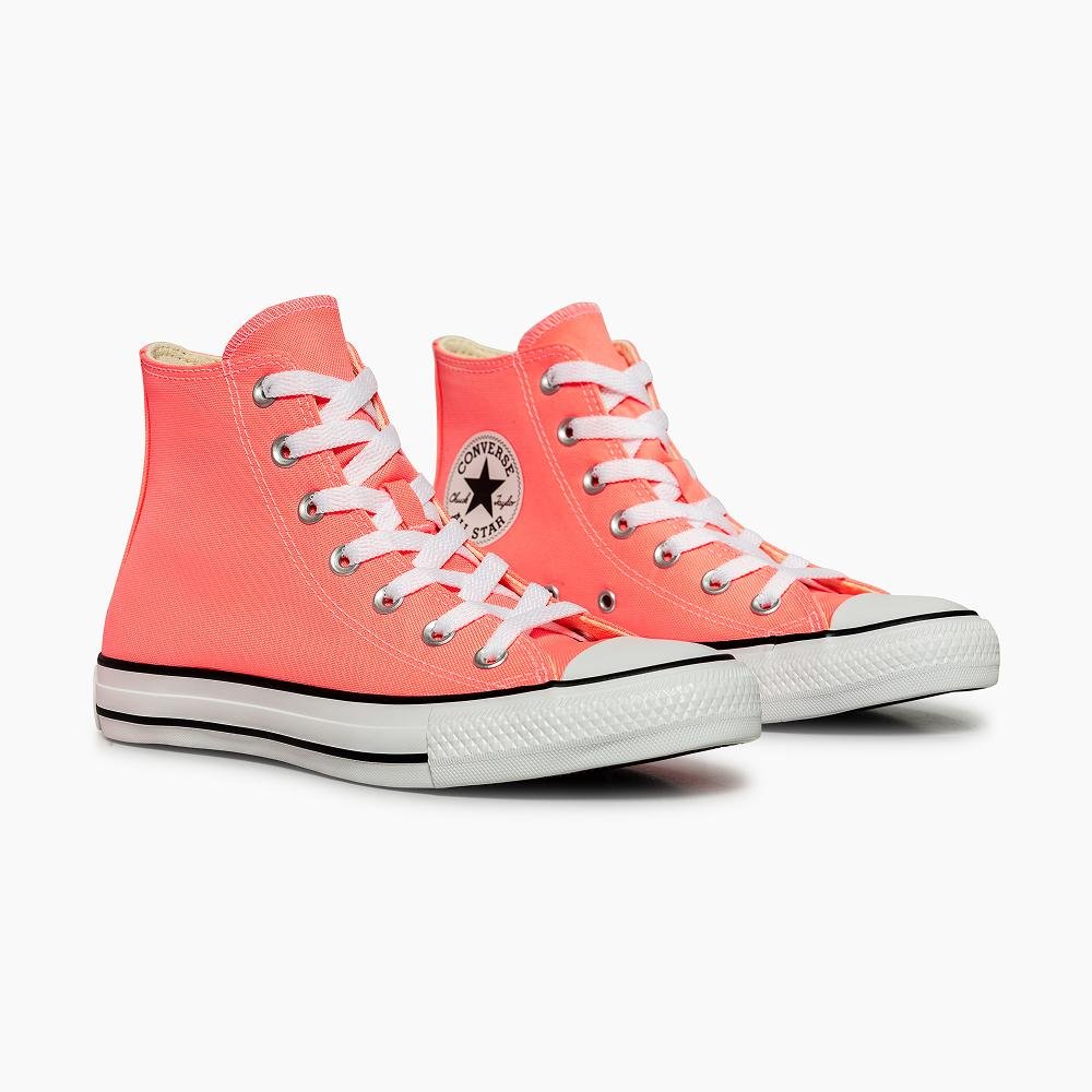 Tênis Chuck Taylor All Star Seasonal Colors Cano Alto Rosa Rosa 4