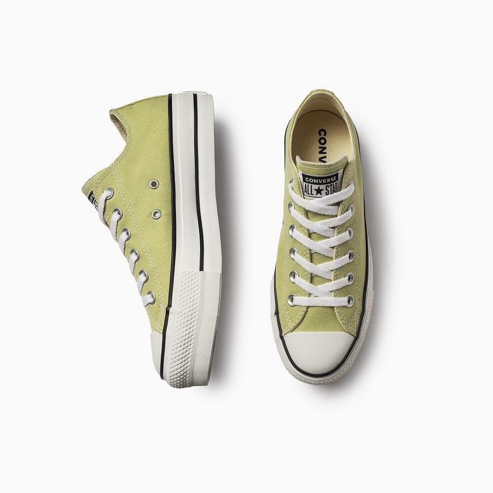 Tênis Chuck Taylor All Star Lift Seasonal Colors Baixo Verde Amarelo Esverdeado 2