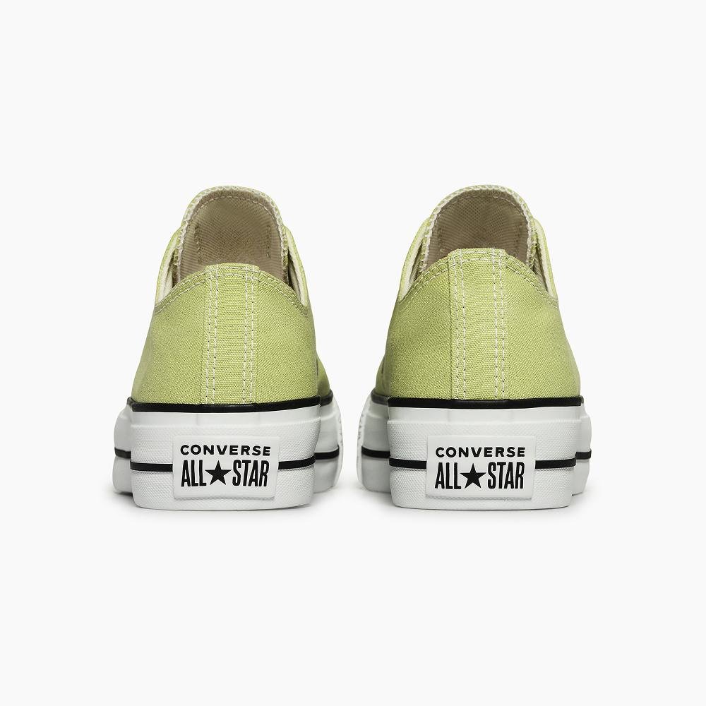 Tênis Chuck Taylor All Star Lift Seasonal Colors Baixo Verde Amarelo Esverdeado 7
