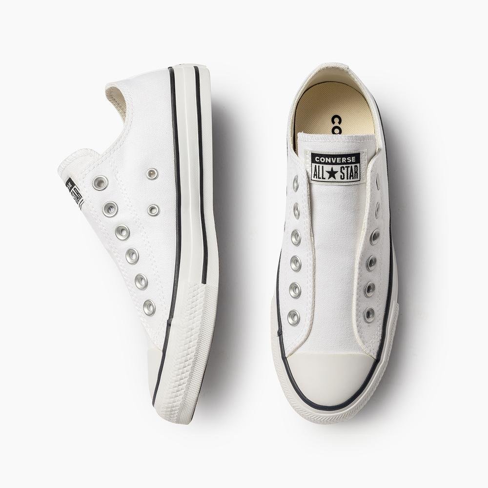 Tênis Chuck Taylor All Star Slip On Cano Baixo Branco Branco 2