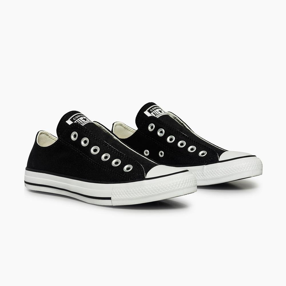 Tênis Chuck Taylor All Star Slip On Cano Baixo Preto Preto 4