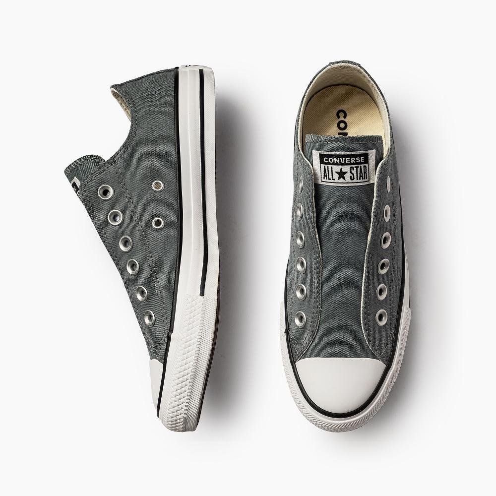 Tênis Chuck Taylor All Star Slip On Cano Baixo Cinza Cinza 4