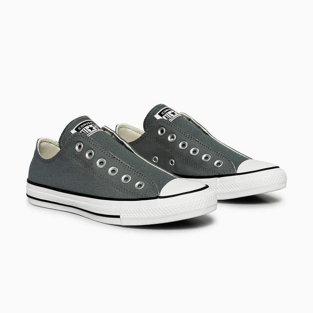 Tênis Chuck Taylor All Star Slip On Cano Baixo Cinza Cinza 5