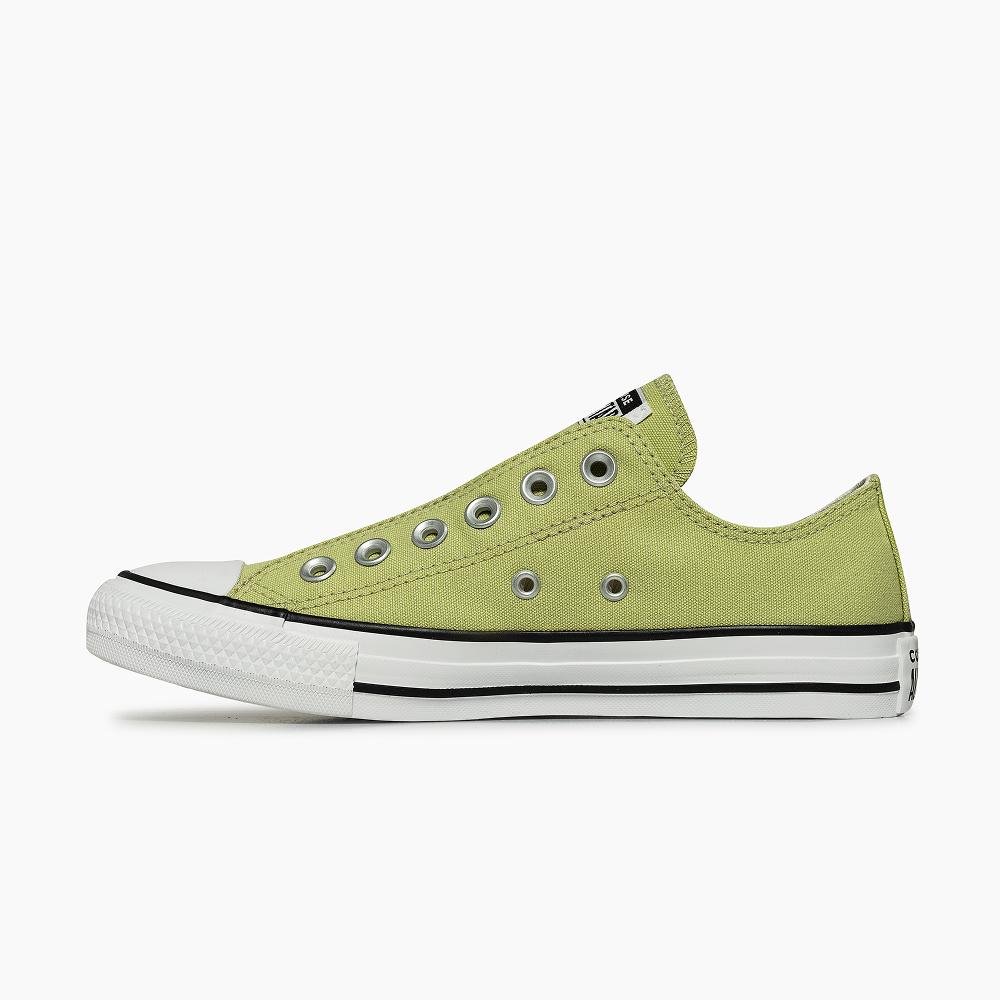 Chuck Taylor All Star Slip On Seasonal Colors Cano Baixo Verde Amarelo Esverdeado 5