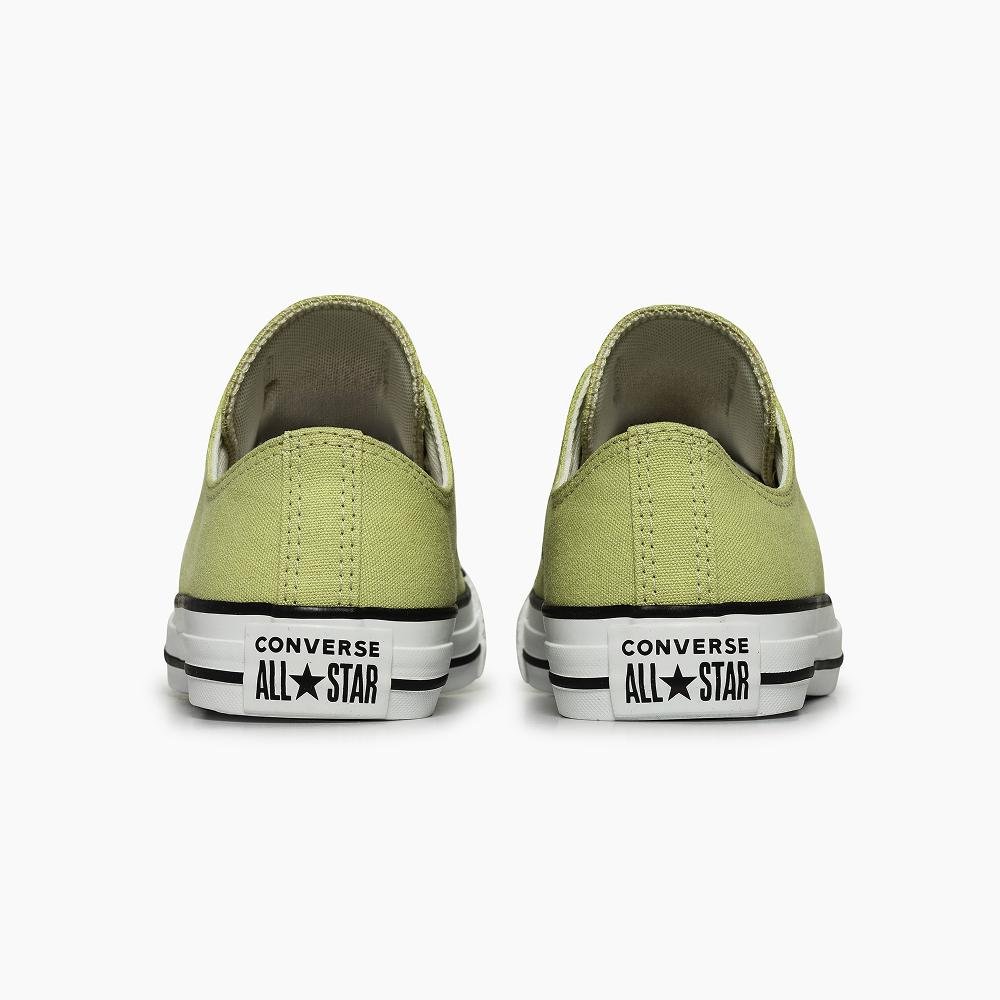 Chuck Taylor All Star Slip On Seasonal Colors Cano Baixo Verde Amarelo Esverdeado 7