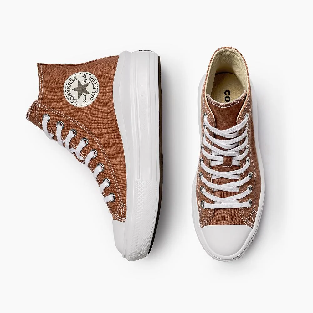 Tênis Chuck Taylor All Star Move Cano Alto Marrom Telha Marrom Telha 2