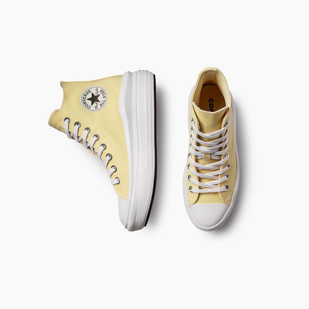 Tênis Chuck Taylor All Star Move Cano Alto Amarelo Amarelo 2