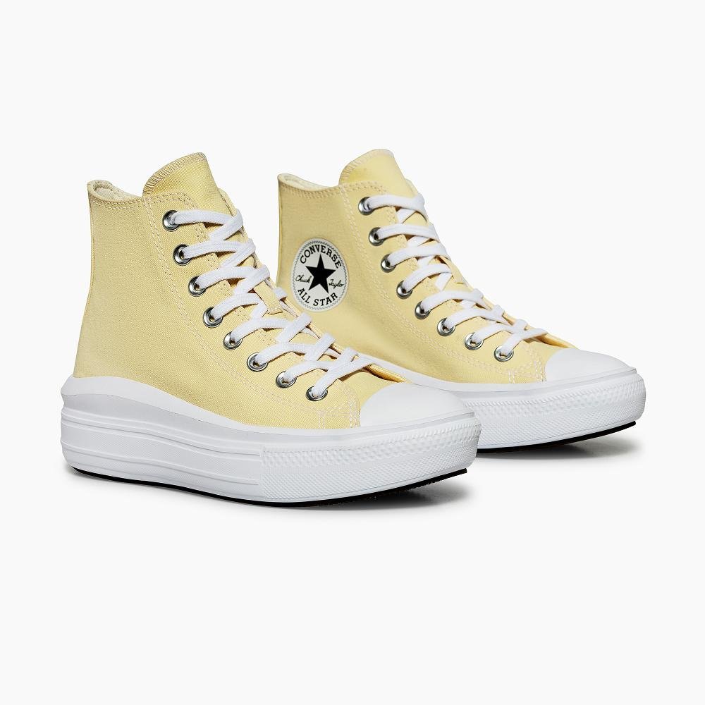 Tênis Chuck Taylor All Star Move Cano Alto Amarelo Amarelo 4