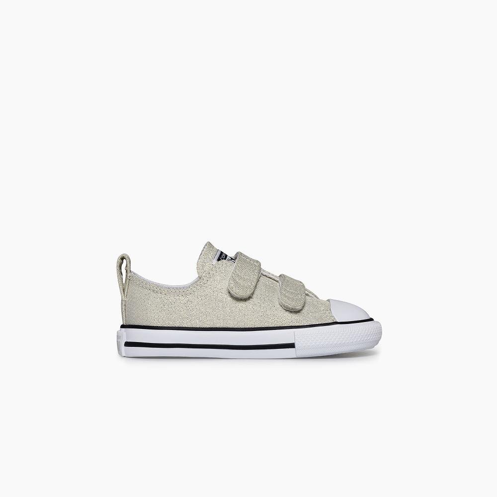 Tênis Infantil Chuck Taylor All Star 2v Cano Baixo Prata