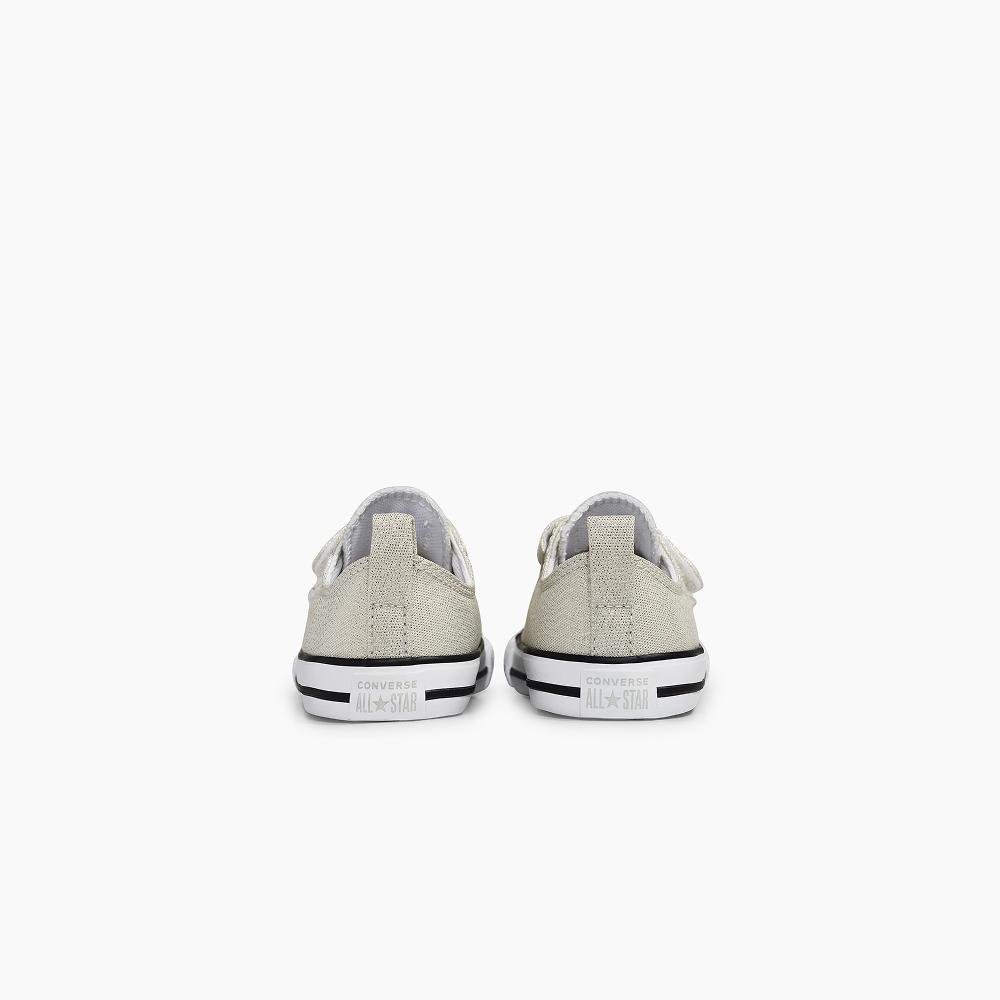 Tênis Infantil Chuck Taylor All Star 2v Cano Baixo Prata Prata 7