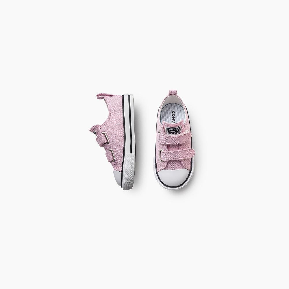 Tênis Infantil Chuck Taylor All Star 2v Shine Baixo Rosa Rosa 2
