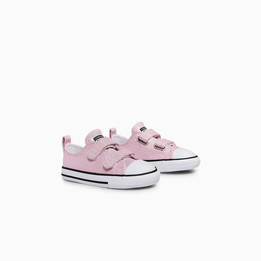Tênis Infantil Chuck Taylor All Star 2v Shine Baixo Rosa Rosa 4