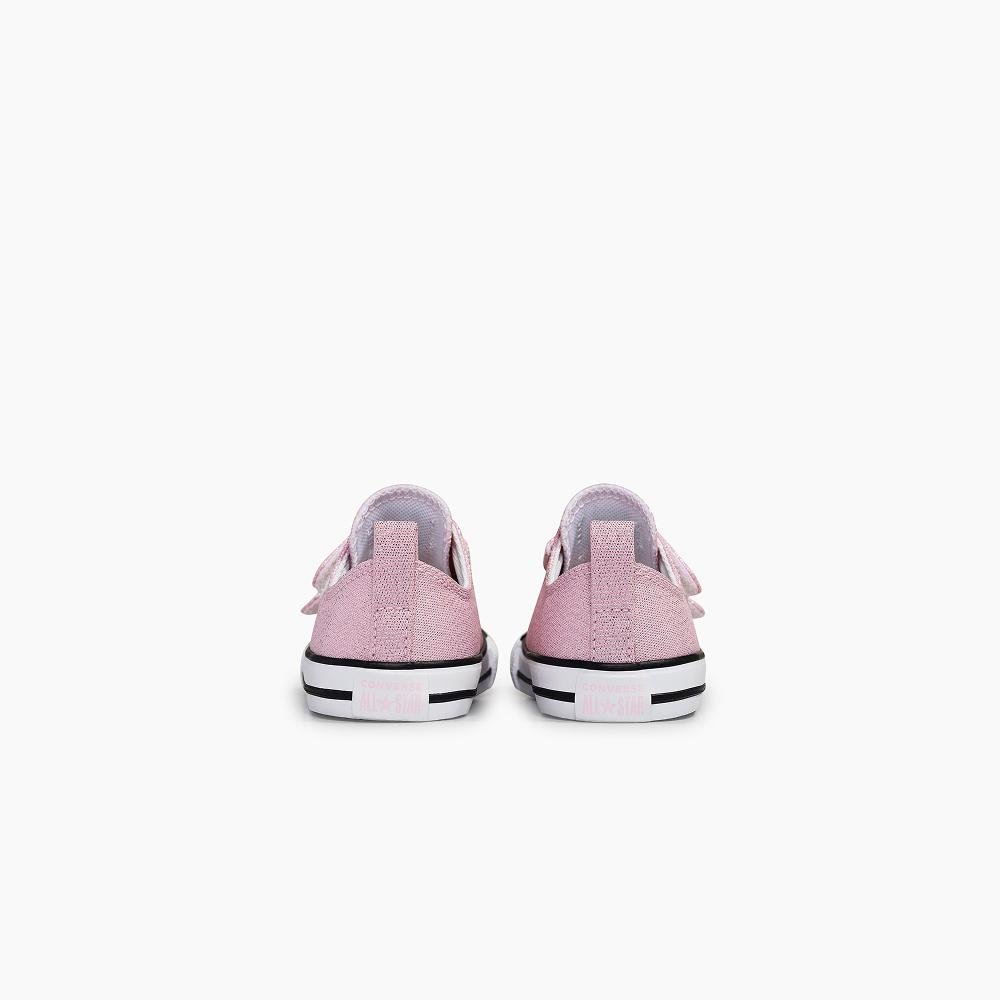 Tênis Infantil Chuck Taylor All Star 2v Shine Baixo Rosa Rosa 7