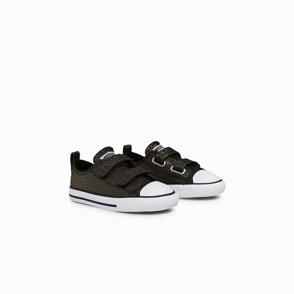 Tênis Infantil Chuck Taylor All Star 2v Shine Baixo Preto Preto 4