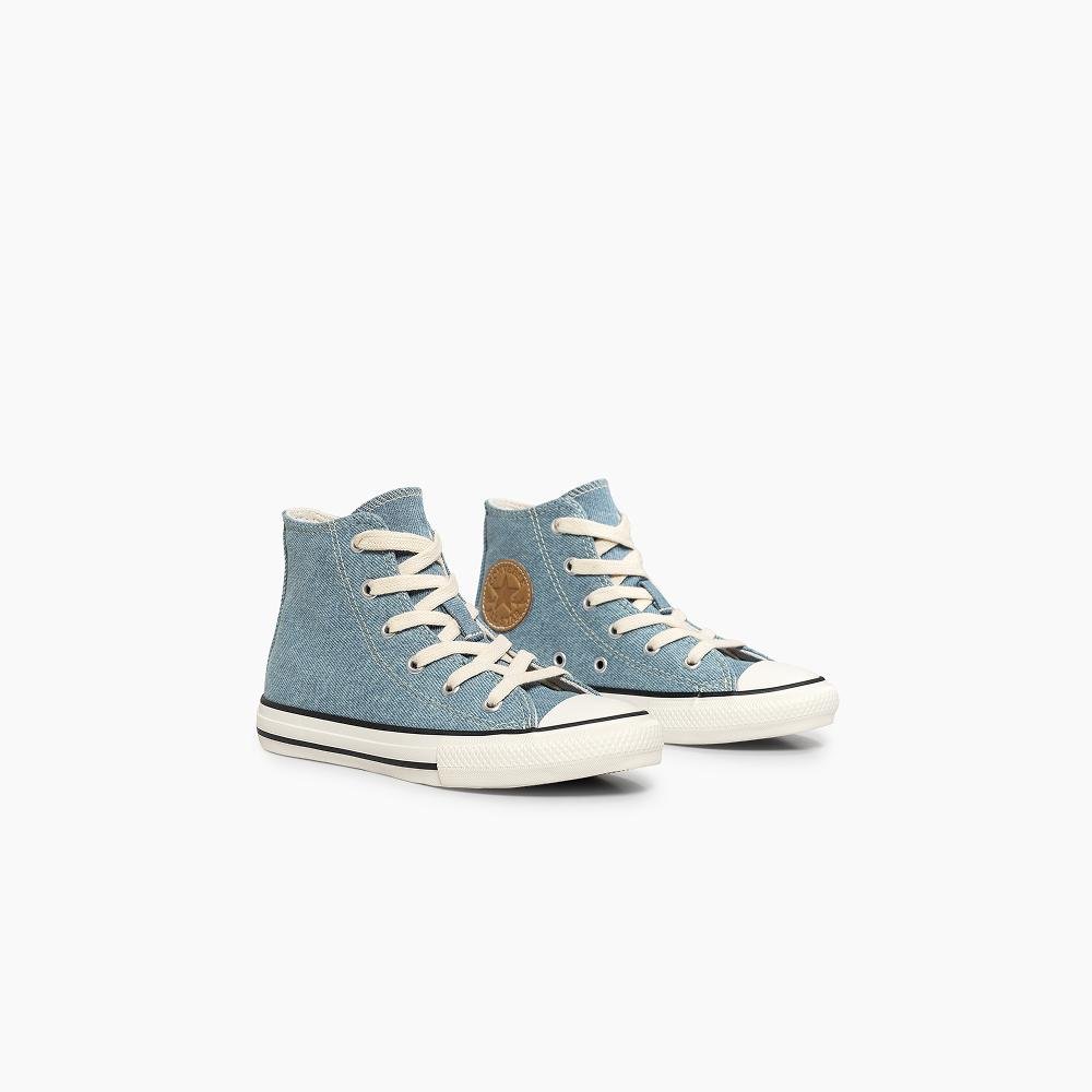 Tênis Juvenil Chuck Taylor All Star Denim Alto Azul Claro Azul Claro 5