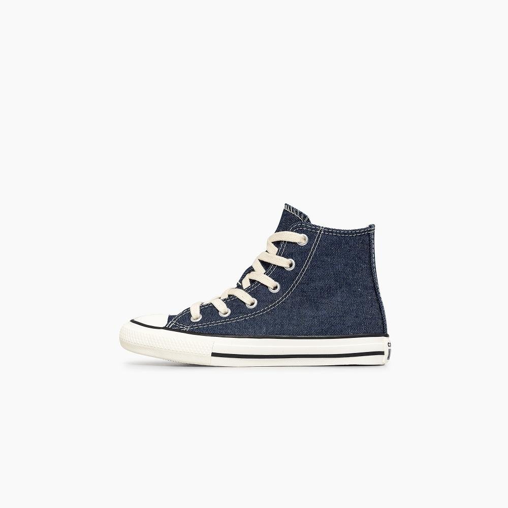 Tênis Juvenil Chuck Taylor All Star Denim Alto Azul Escuro Azul Escuro 4