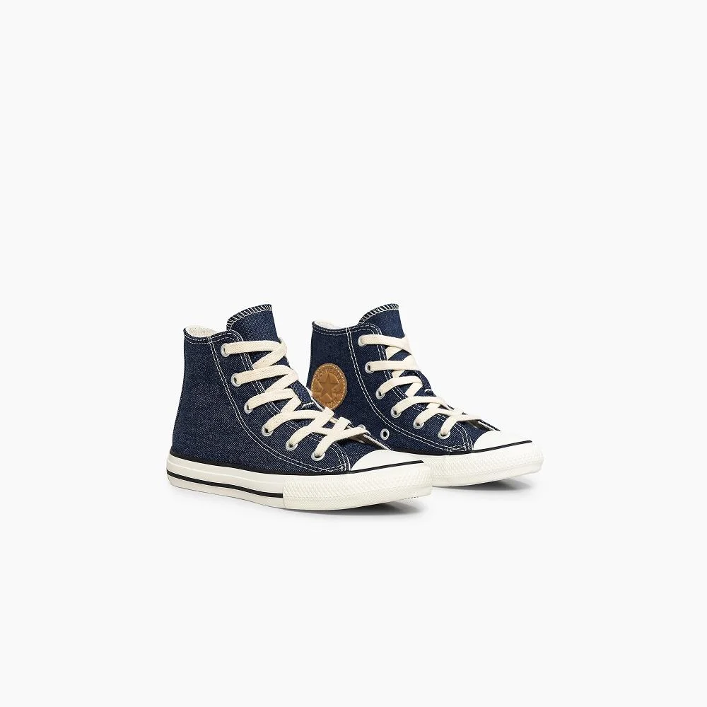 Tênis Juvenil Chuck Taylor All Star Denim Alto Azul Escuro Azul Escuro 5