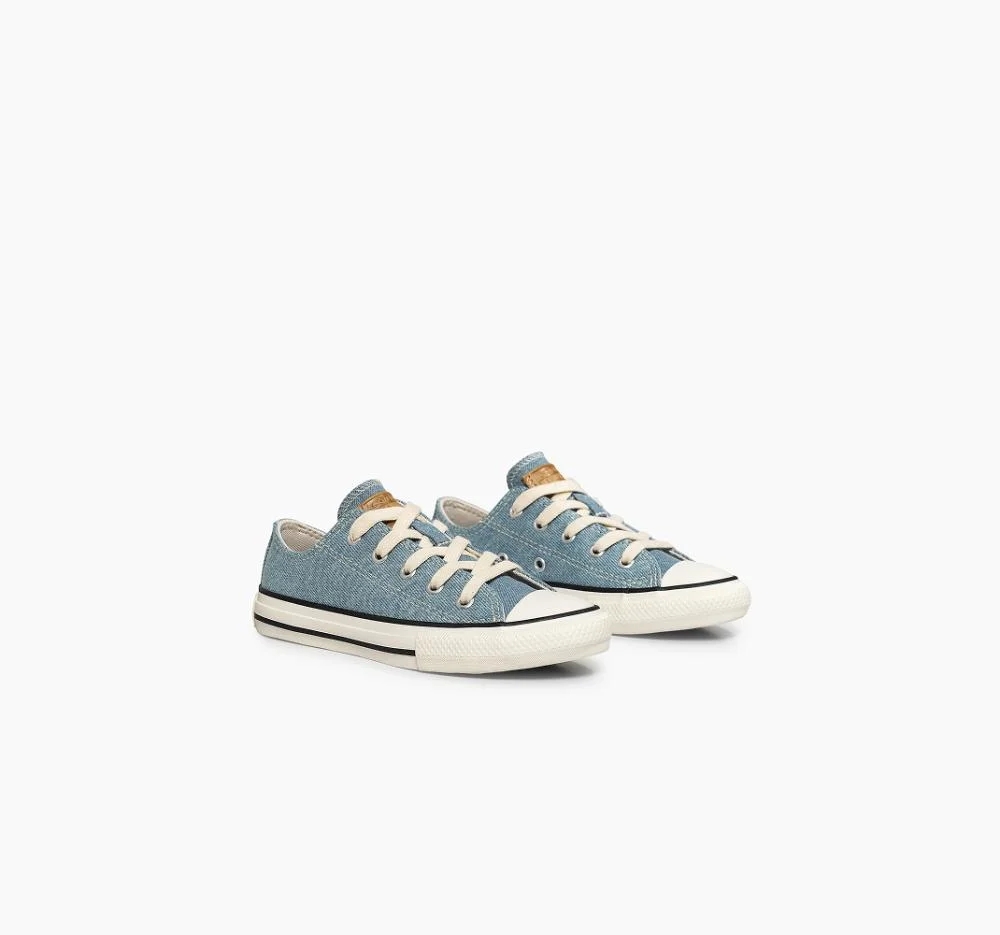 Tênis Juvenil Chuck Taylor All Star Denim Baixo Azul Claro Azul Claro 4
