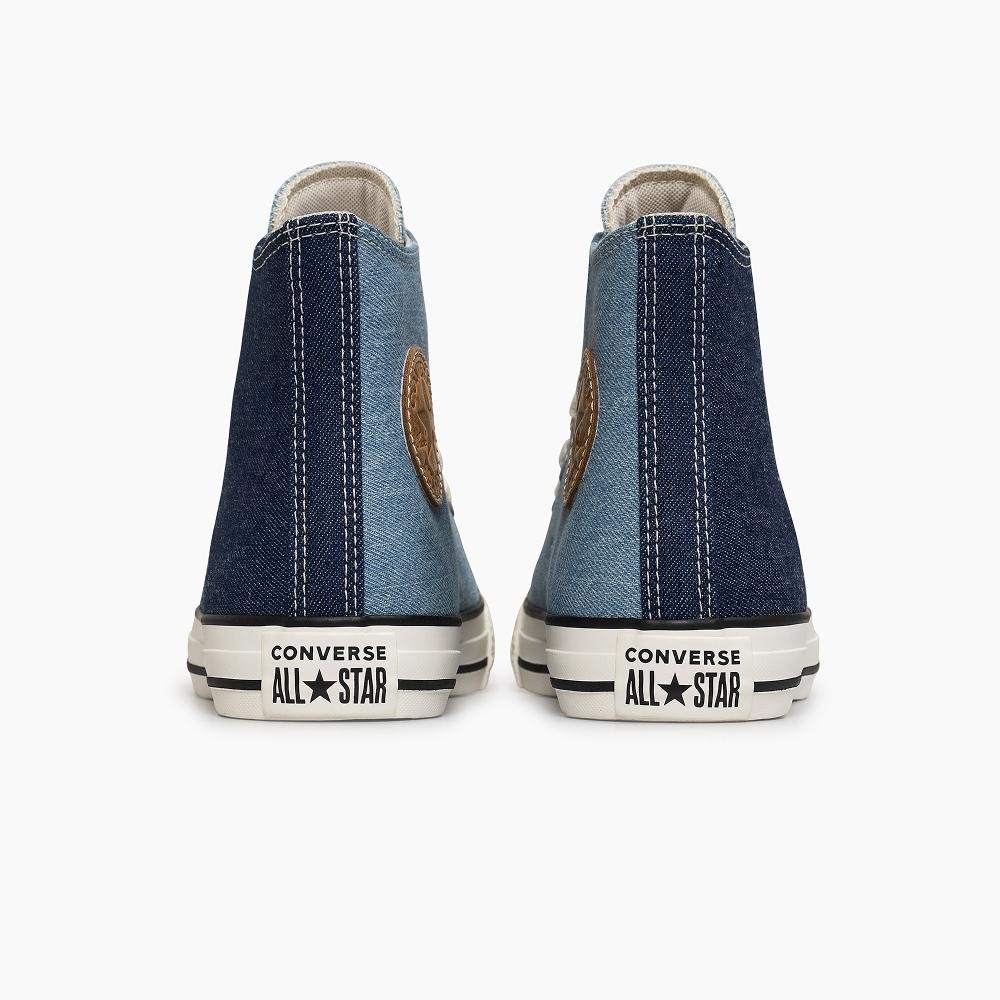 Tênis Chuck Taylor All Star Denim Cano Alto Azul Azul 8