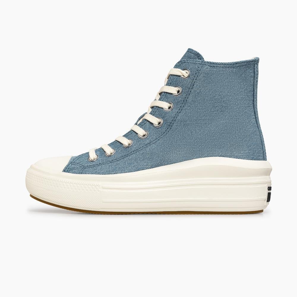 Tênis Chuck Taylor All Star Move Denim Cano Alto Azul Claro Azul Claro 4