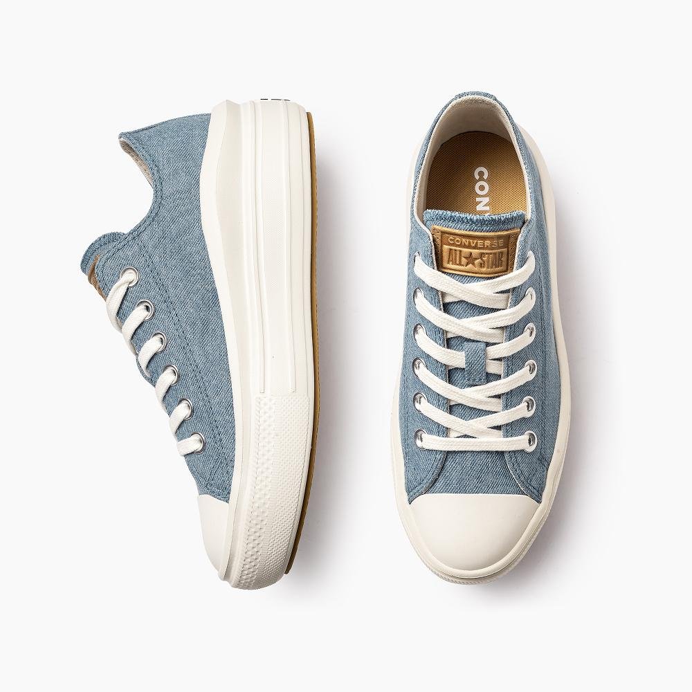 Tênis Chuck Taylor All Star Move Denim Baixo Azul Claro Azul Claro 2