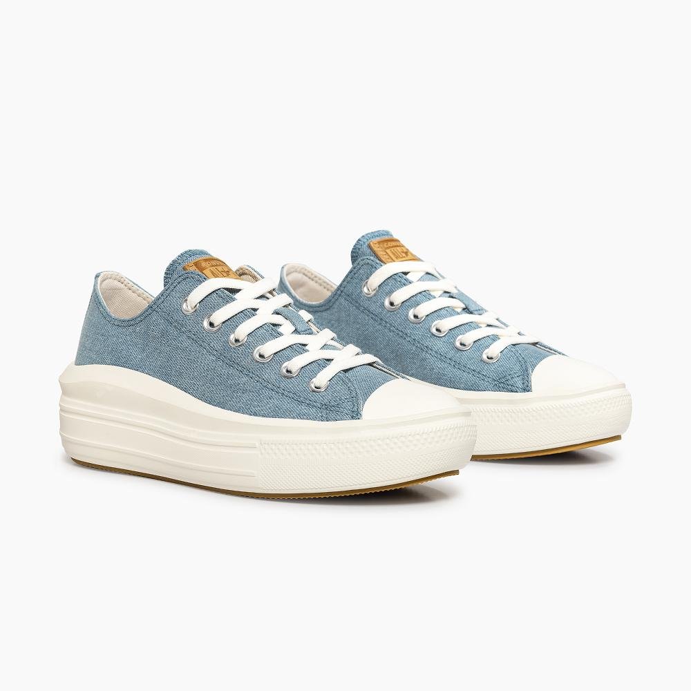 Tênis Chuck Taylor All Star Move Denim Baixo Azul Claro Azul Claro 5